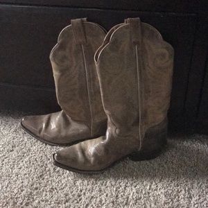 Authentic genuine leather cowboy boots